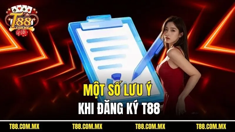 Một số lưu ý khi đăng ký T88